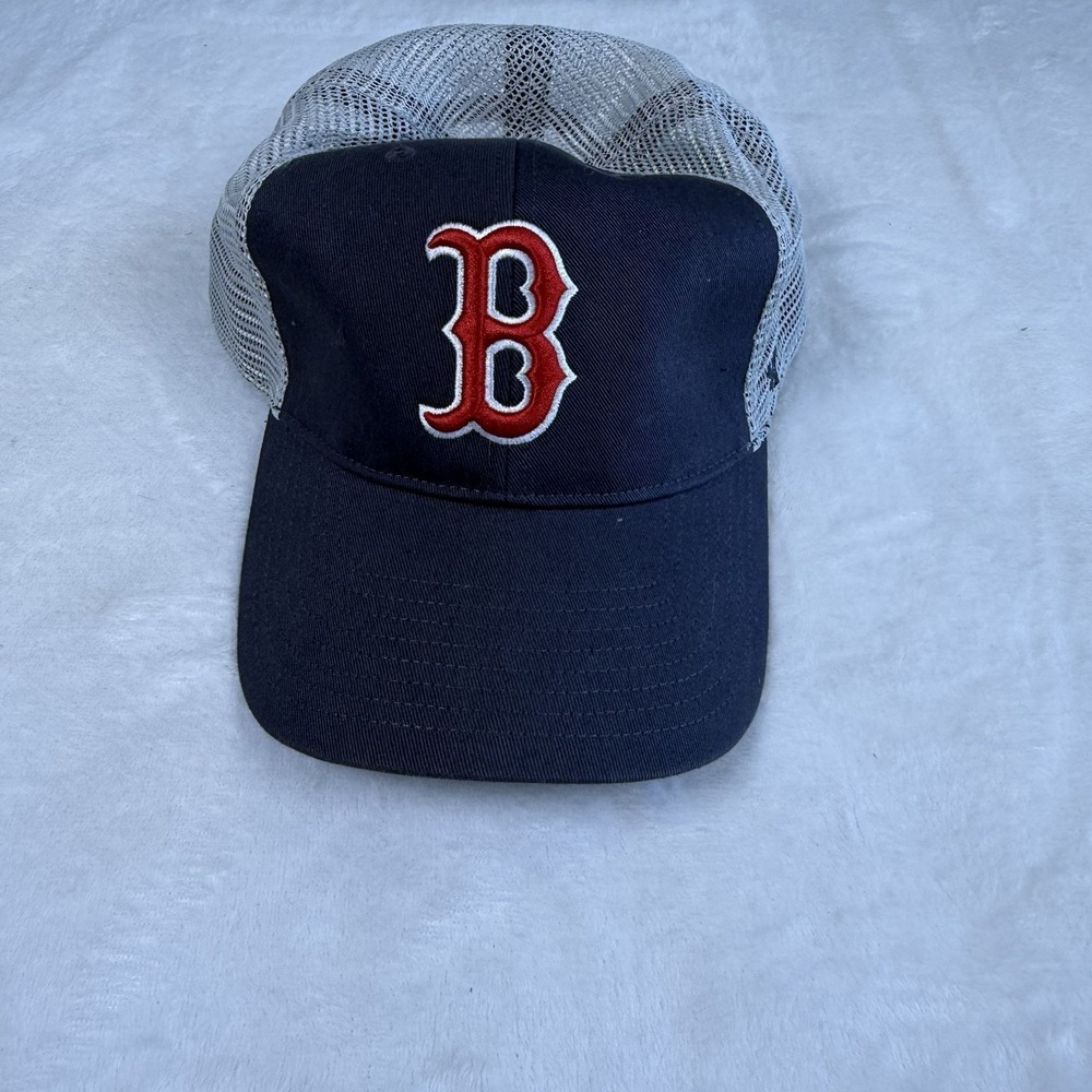 Boston Red Sox 47 Brand Navy Blue Trucker Adjustable Hat MLB Fenway Park Cap